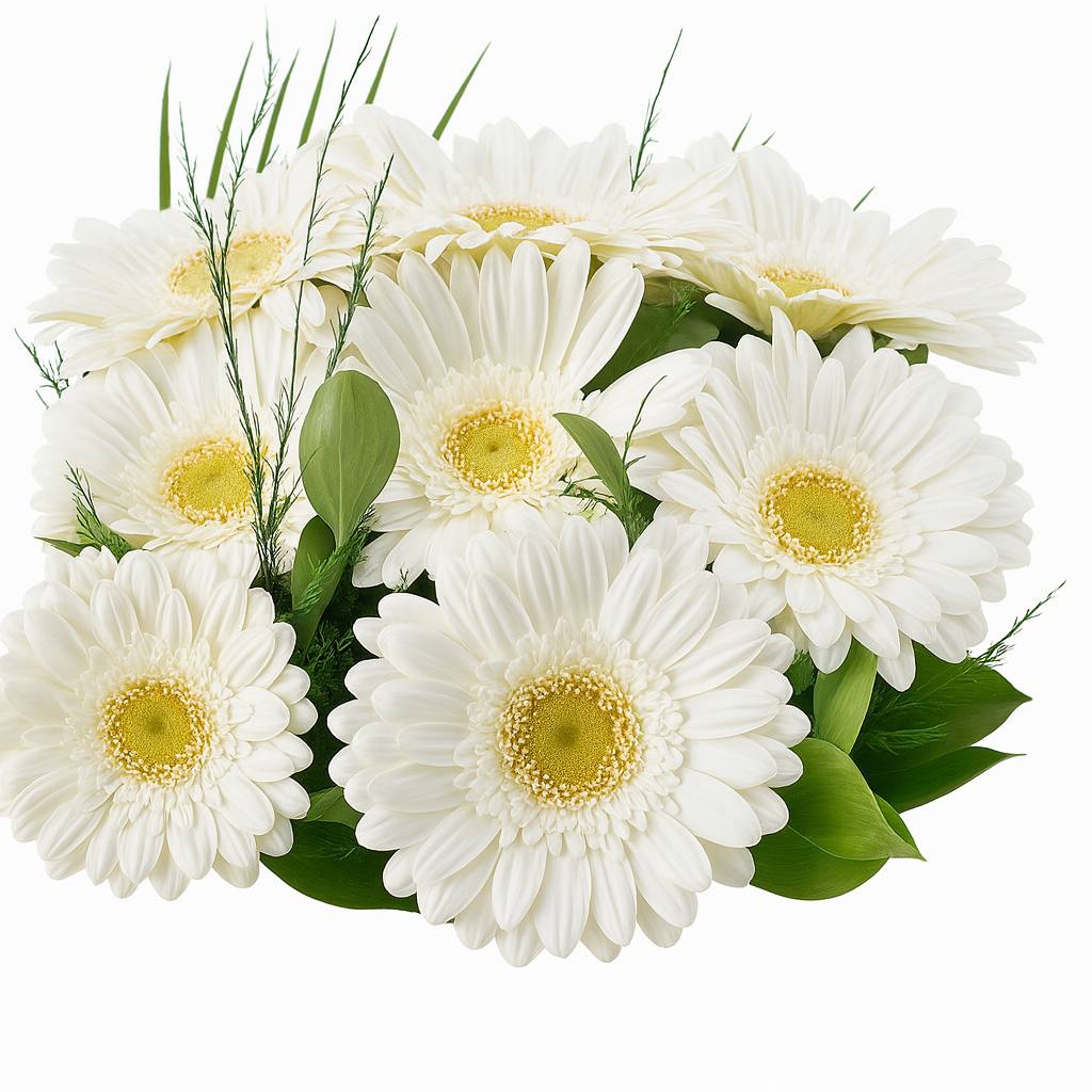 Beyaz Gerbera Buketi - Görsel 2