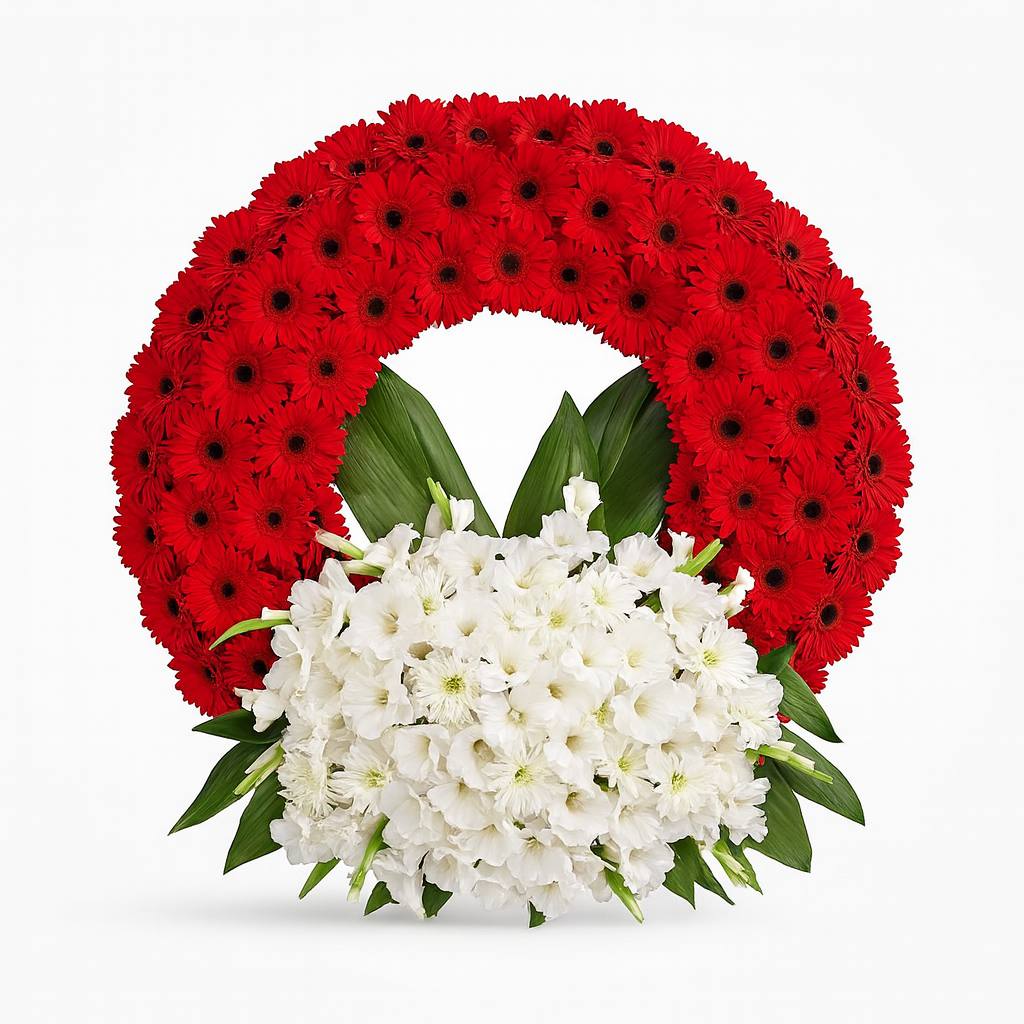 Gerbera Ve Lilyum Çelenk - Görsel 2